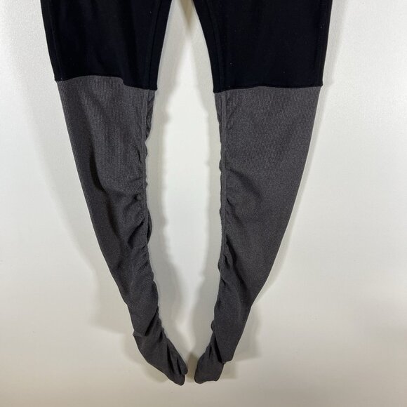 Alo yoga goddess leggings black gray womens S ribbed athletic dance - Picture 4 of 8